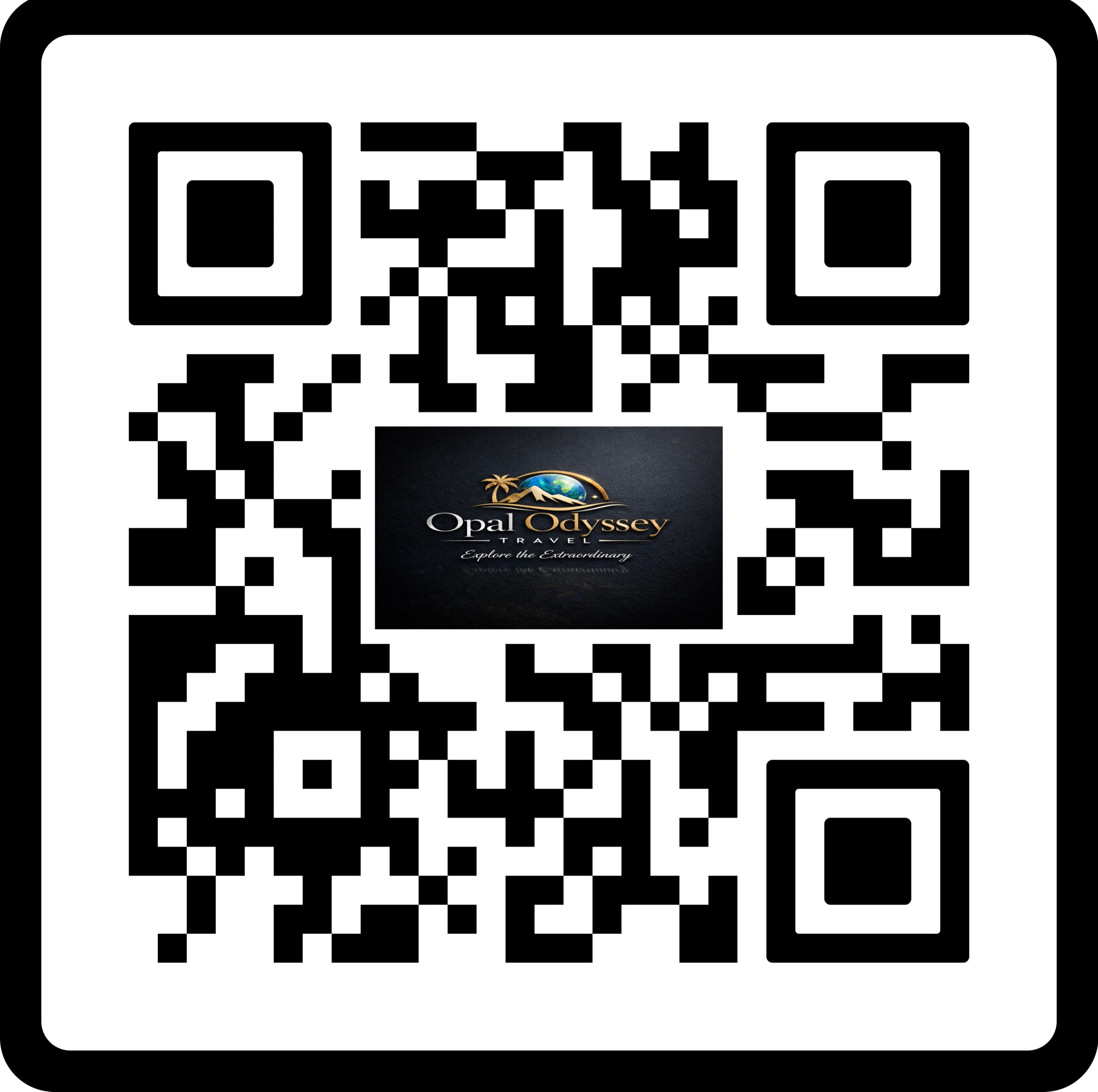 QR code linking to the Opal Odyssey Travel & Tours website